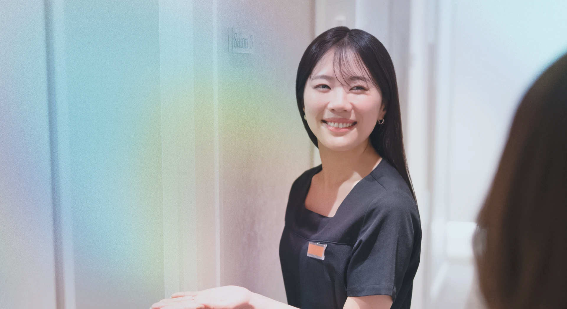 アドバイザーさんがご案内している様子
