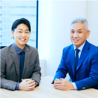 土谷・博多屋の対談風景